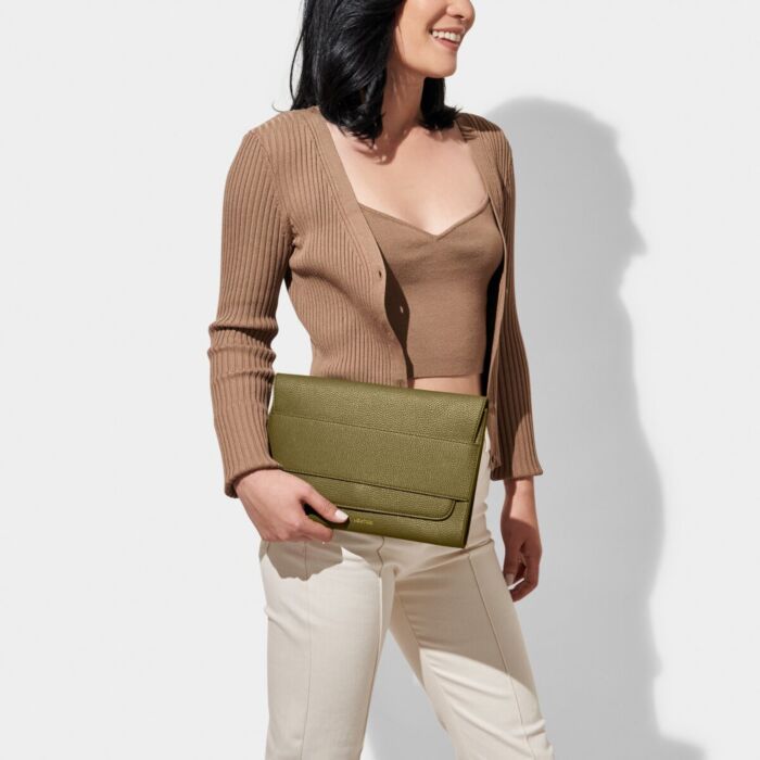 Katie Loxton Lila Clutch - Khaki